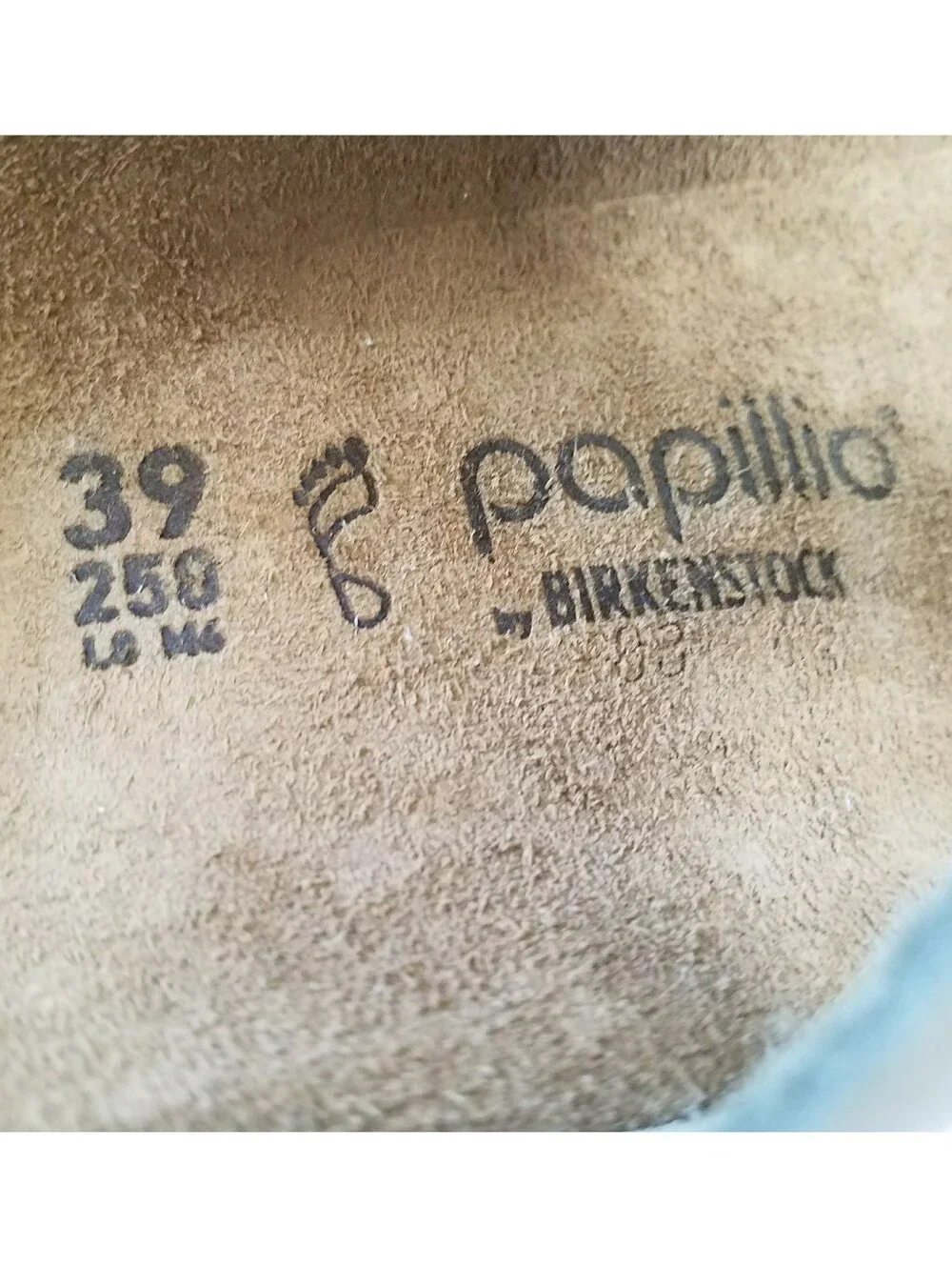 Birkenstock Papillio Gizeh Flex Platform Nubuck Leather in Eucalyptus
